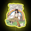 neon sign princess of feral cats rgb yellow
