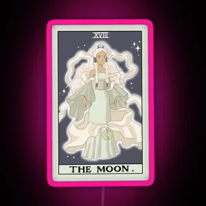 Princess Yue Moon Tarot RGB Neon Sign