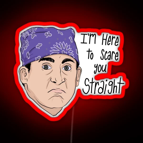 Prison Mike Here To Scare You Straight RGB Neon Sign