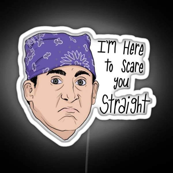 Prison Mike Here To Scare You Straight RGB Neon Sign