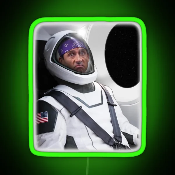Prison Mike In Spacex Spacesuit RGB Neon Sign