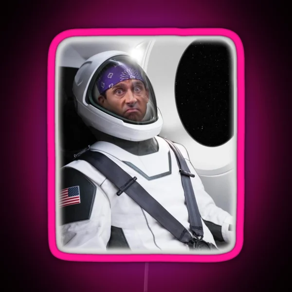 Prison Mike In Spacex Spacesuit RGB Neon Sign
