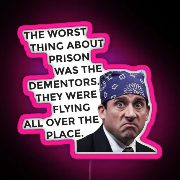 Prison Mike Michael Scott The Office US RGB Neon Sign