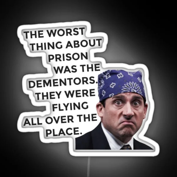 Prison Mike Michael Scott The Office US RGB Neon Sign