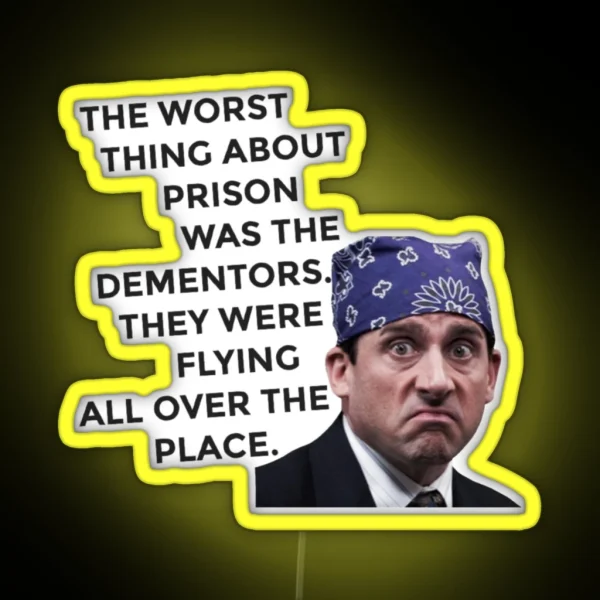 Prison Mike Michael Scott The Office US RGB Neon Sign