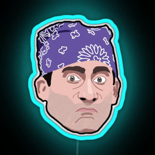 Prison Mike Mini Head RGB Neon Sign