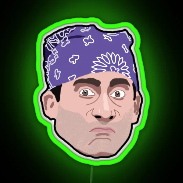 Prison Mike Mini Head RGB Neon Sign