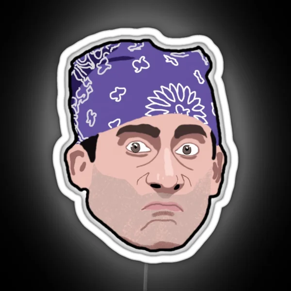 Prison Mike Mini Head RGB Neon Sign