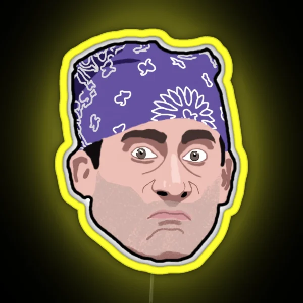 Prison Mike Mini Head RGB Neon Sign