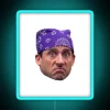 RGB Neon Sign of Prison Mike in Blue Color