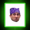 Neon RGB Prison Mike Sign in Green