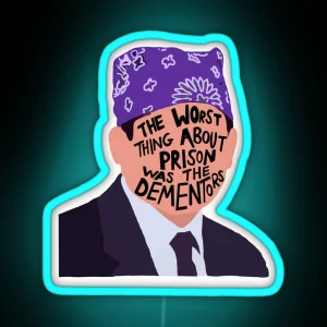 Prison Mike The Worst Thing About Prison Was The Dementors RGB Neon Sign