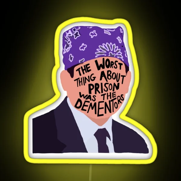 Prison Mike The Worst Thing About Prison Was RGB Neon Sign