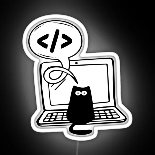 PROGRAMMER CAT RGB Neon Sign