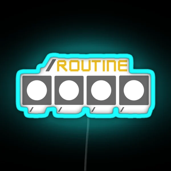 Programmer Routine Developer Routine RGB Neon Sign