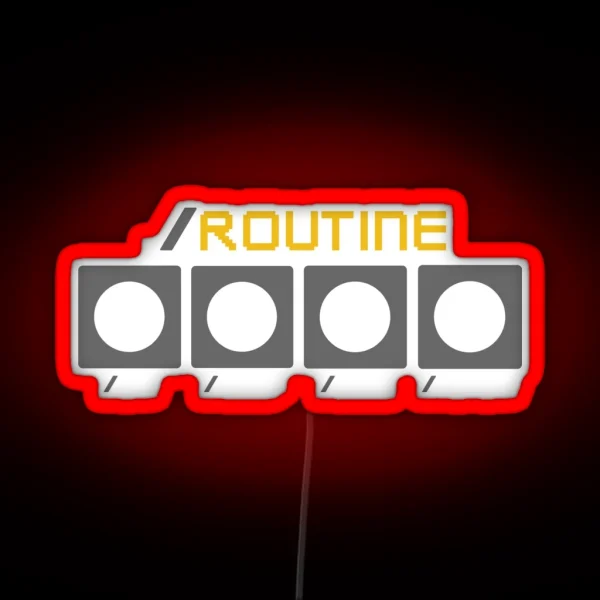 Programmer Routine Developer Routine RGB Neon Sign