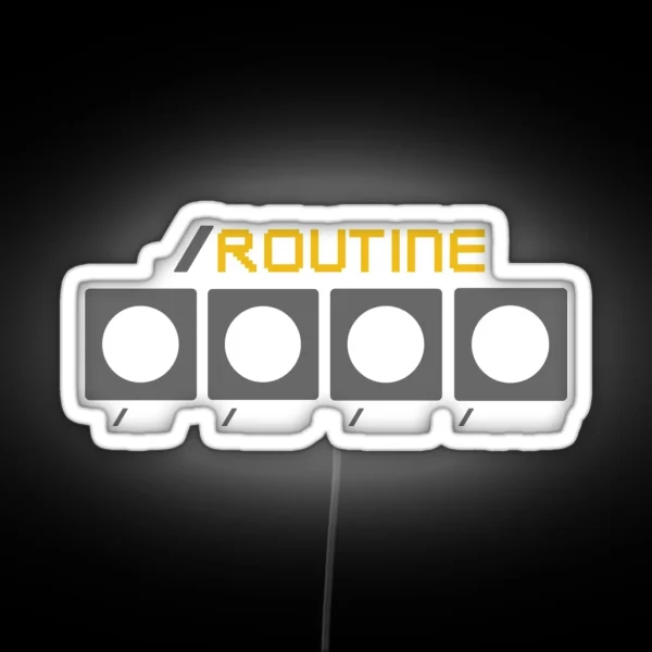 Programmer Routine Developer Routine RGB Neon Sign