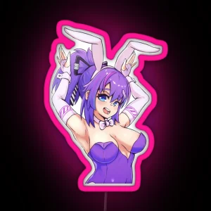 Projekt Melody Bunny Vshojo Vtuber RGB Neon Sign