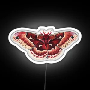 Promethea Silkmoth Callosamia Promethea RGB Neon Sign