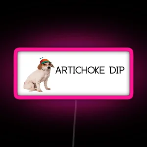 Propeller Hat Dog Artichoke Dip Bumper Led RGB Neon Sign