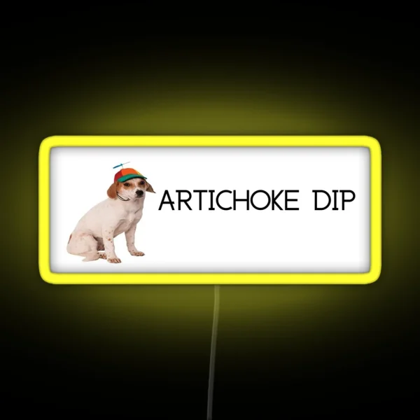 Propeller Hat Dog Artichoke Dip Bumper Led RGB Neon Sign