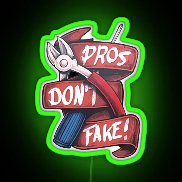 Pros Don T Fake Counter Strike Led RGB Neon Sign