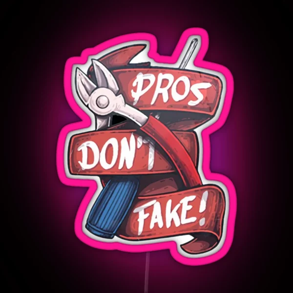 Pros Don T Fake Counter Strike Led RGB Neon Sign