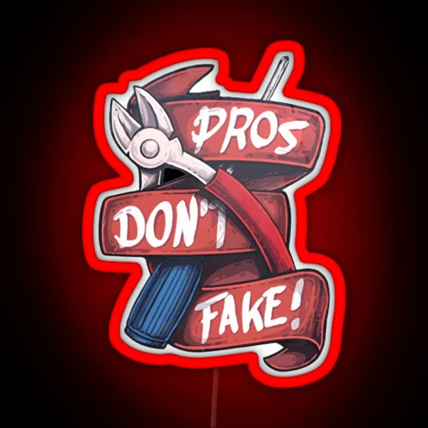 Pros Don T Fake Counter Strike Led RGB Neon Sign