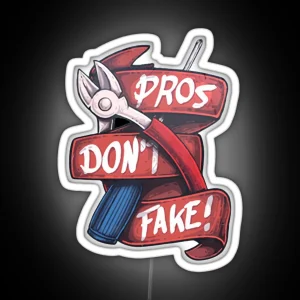 Pros Don T Fake Counter Strike Led RGB Neon Sign