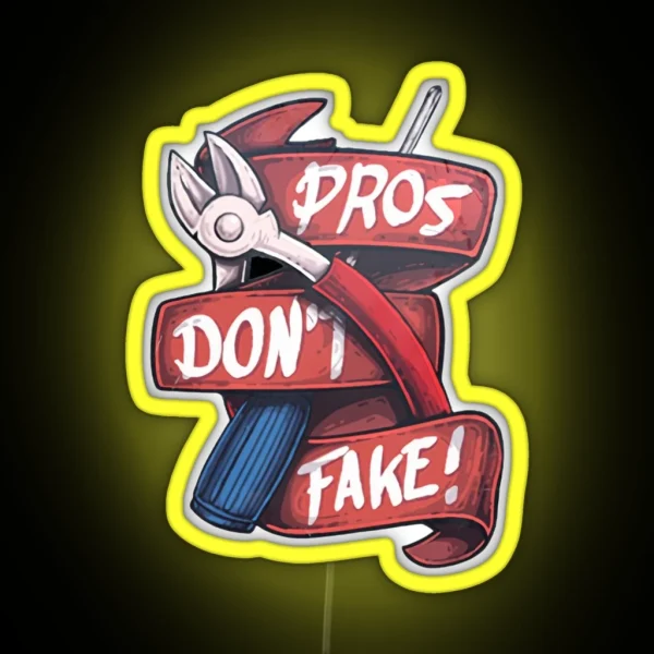 Pros Don T Fake Counter Strike Led RGB Neon Sign