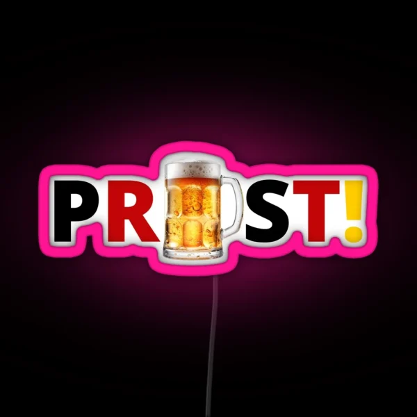 Prost Bierkrug RGB Neon Sign