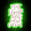 prost slainte cheers salud cin cin rgb neon sign green