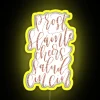 Neon sign with 'Prost!', 'Slainte!', 'Cheers!', 'Salud!', and 'Cin Cin!' celebrating in multiple languages.