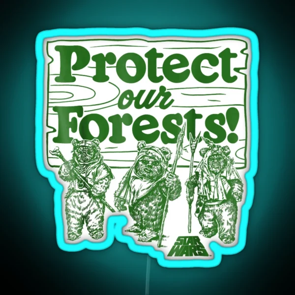 Protect Our Forests RGB Neon Sign