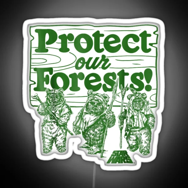 Protect Our Forests RGB Neon Sign