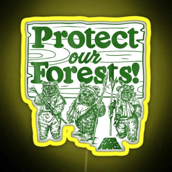 Protect Our Forests RGB Neon Sign