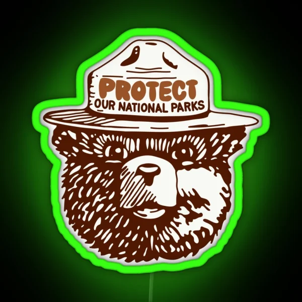 Protect Our National Parks RGB Neon Sign