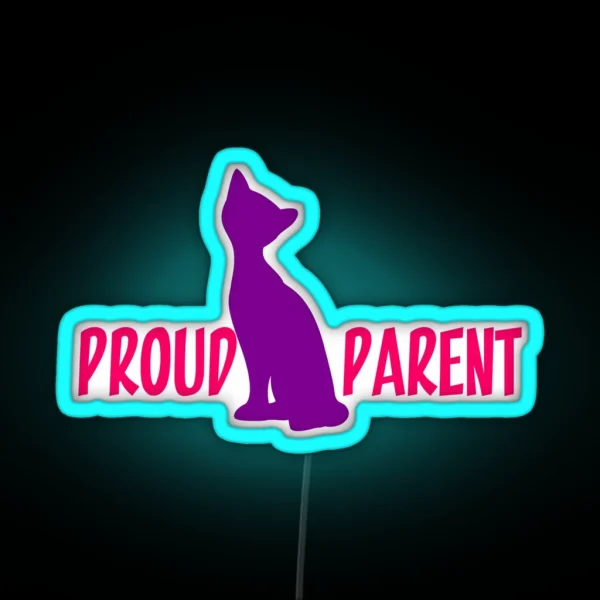 Proud Cat Parent RGB Neon Sign