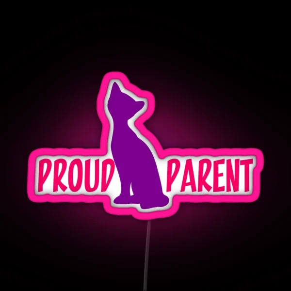 Proud Cat Parent RGB Neon Sign