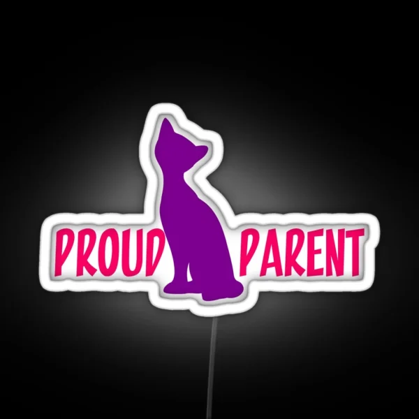 Proud Cat Parent RGB Neon Sign