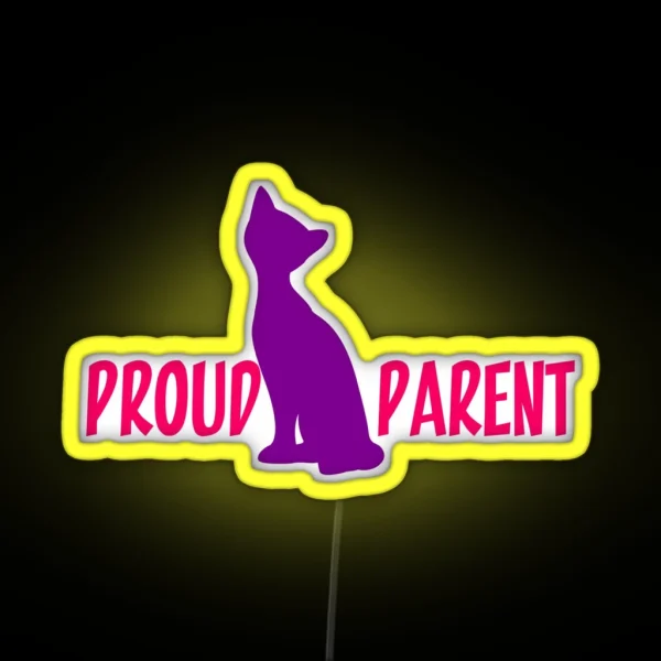 Proud Cat Parent RGB Neon Sign
