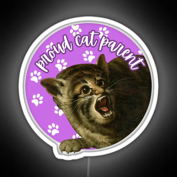 Proud Cat Parent RGB Neon Sign