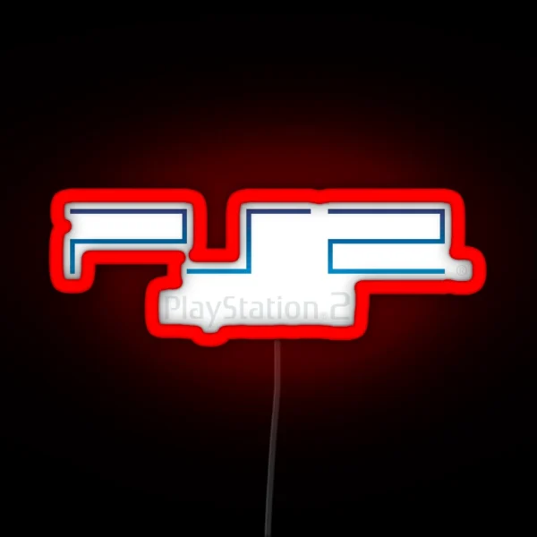 PS2 Logo Light RGB Neon Sign