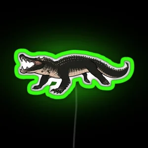 Pseudosuchian Kaprosuchus RGB Neon Sign