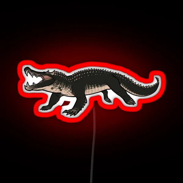 Pseudosuchian Kaprosuchus RGB Neon Sign