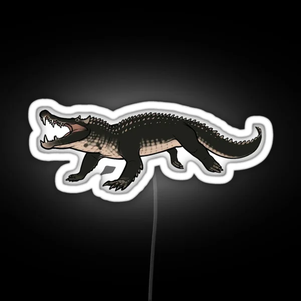 Pseudosuchian Kaprosuchus RGB Neon Sign