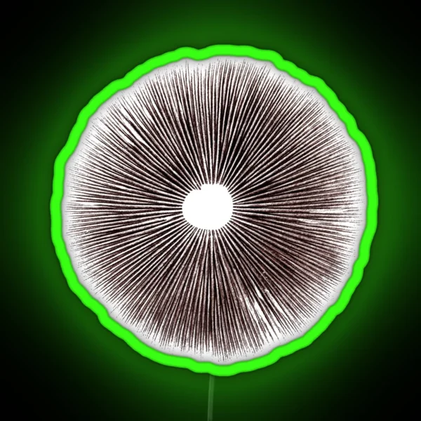 Psilocybe Cubensis Psychedelic Mushroom Spore Print RGB Neon Sign