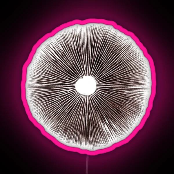 Psilocybe Cubensis Psychedelic Mushroom Spore Print RGB Neon Sign