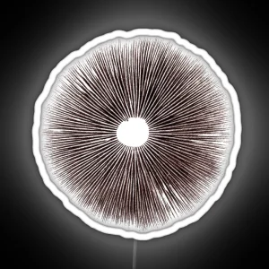 Psilocybe Cubensis Psychedelic Mushroom Spore Print RGB Neon Sign