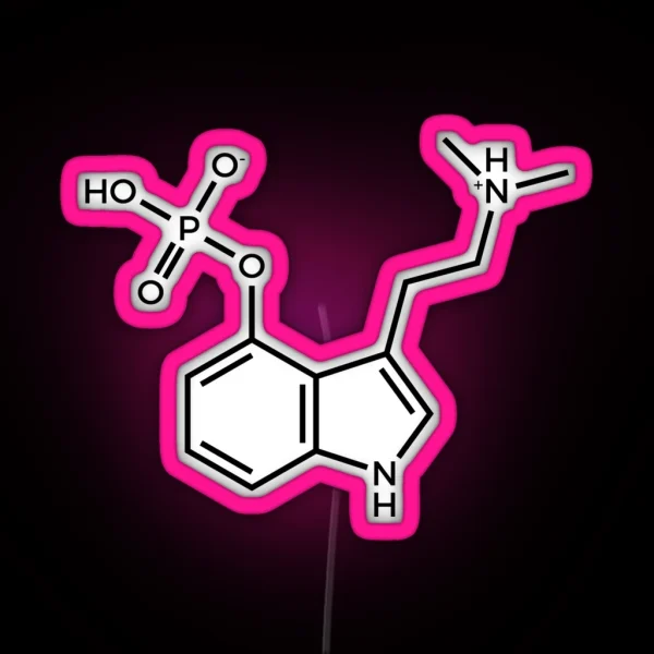 Psilocybin Molecule RGB Neon Sign